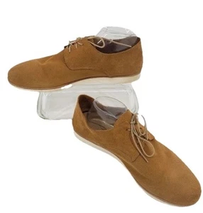 NEW Nisolo Derby Tan Suede Men’s Shoes Size 9.5 Lightweight Packable Peru - Picture 1 of 7