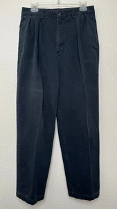 Polo Ralph Lauren Hose Herren 32x32 (30x31) schwarz Andrew Plissee Biesen Vintage - Bild 1 von 17