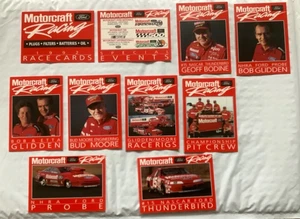 Motorcraft Racing Ford Promo - Set completo di 10 carte - Bodine/Glidden/Moore 1992 - Foto 1 di 8