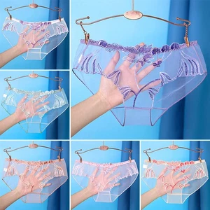 Womens Sexy See Through Lingerie Mesh Underwear Briefs Lace Panties Knickers x1 - Picture 1 of 19
