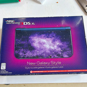 Nintendo New 3DS XL Galaxy Blue/Purple Console w/ Box Manual NFC Wi-Fi