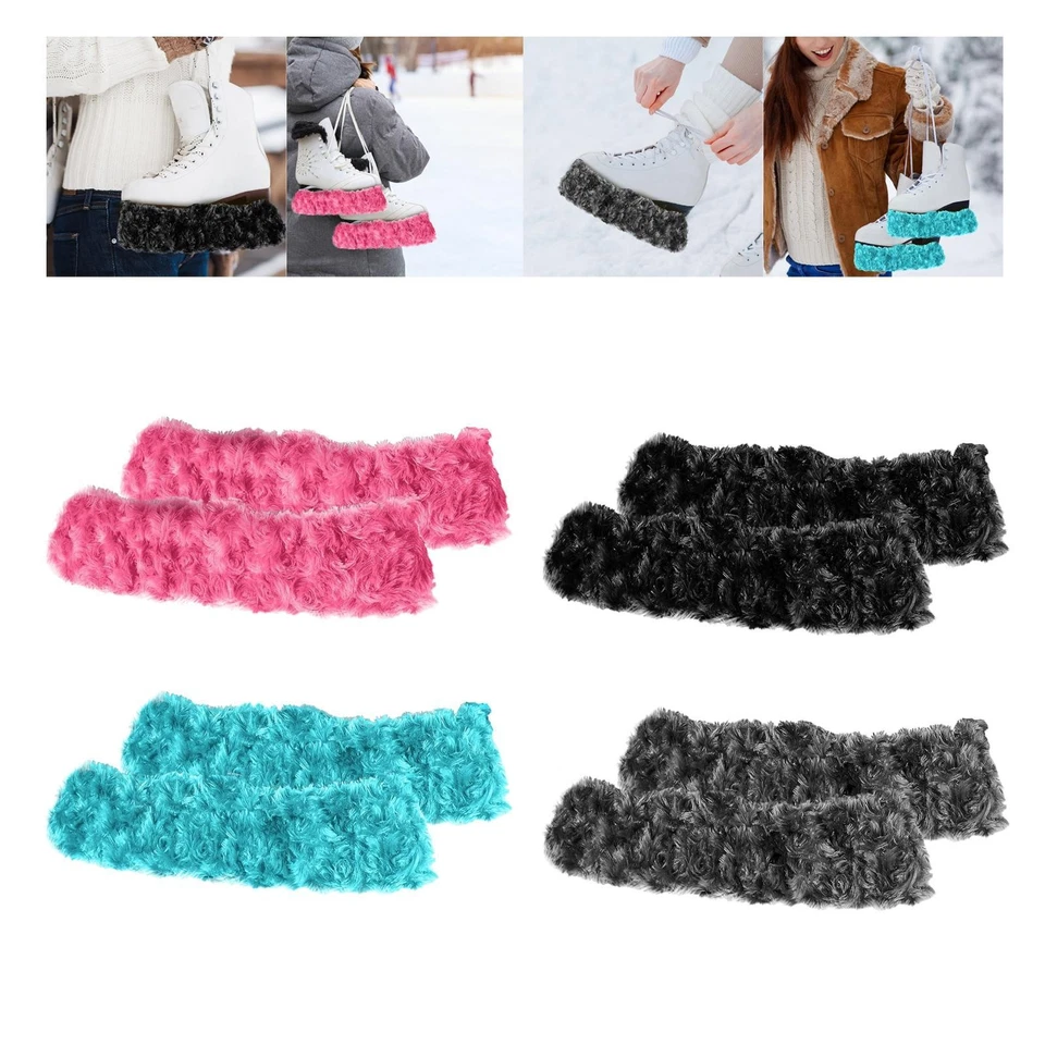 2 Schlittschuhkufenhüllen, Eiskufenschützer, tragbare Hüllen, bequeme und - Bild 1 von 1