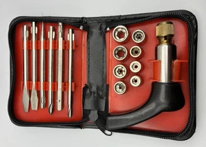15 Stück Ratschen Steckschlüssel Schraubendreher Werkzeug Set mit Tragetasche - Bild 1 von 6