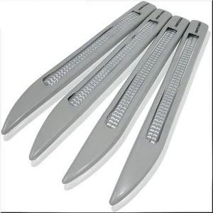 CAR BUMPER MOULDING TRIM SCRATCH PROTECTOR GRAY X 4 PIECES - Picture 1 of 4