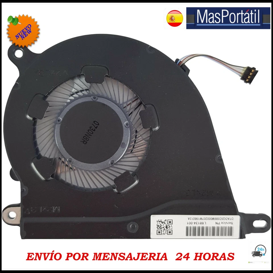 Ventilator CPU HP 340S G7 14-DQ 15-DY 15S-EQ 15-EF - L68134-001