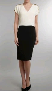 DAY BIRGER ET MIKKELSEN Olympia dress size 10 embellished shoulder knee length - Picture 1 of 9