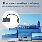 Video Adapter Plug Play Dual  Adapter Usb 3.0 to Hdmi-compatible
