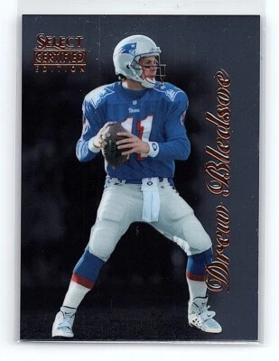 1996 Pinnacle Select Certified Edition Drew Bledsoe New England Patriots #45 - Image 1 of 2