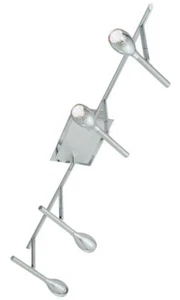 Eglo Borgo Halogen Ceiling Light Rail Chrome 4 X 35W GY6.35 Warm Dimmable - Picture 1 of 2