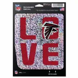 NFL ATLANTA FALCONS AUFKLEBER SCHIMMER MIT HOLOGRAFISCHEM HINTERGRUND 5 X 7 NEU - Bild 1 von 1