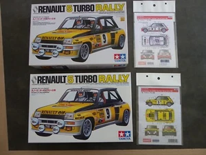 Lot deux Tamiya 1/24 Renault 5 turbo Rally + decals "Tour de Corse 1982" et "New - Photo 1/10