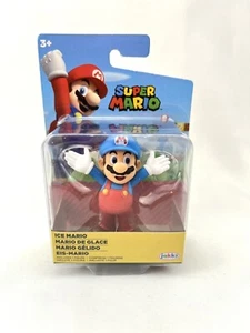 NUOVO Nintendo Super Mario Ice Mario Action Figure 2.5" 2021 Jakks Pacific - Foto 1 di 5