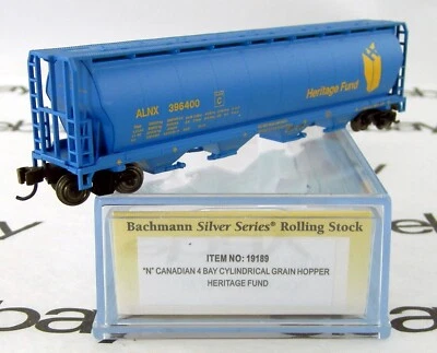 N Scale 4-Bay Cylindrical Grain Hopper - Heritage Fund #396400 - Bachmann #19189 - Image 1 of 2
