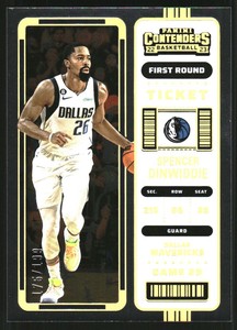 2022-23 Panini Contenders First Round Ticket #61 Spencer Dinwiddie /199