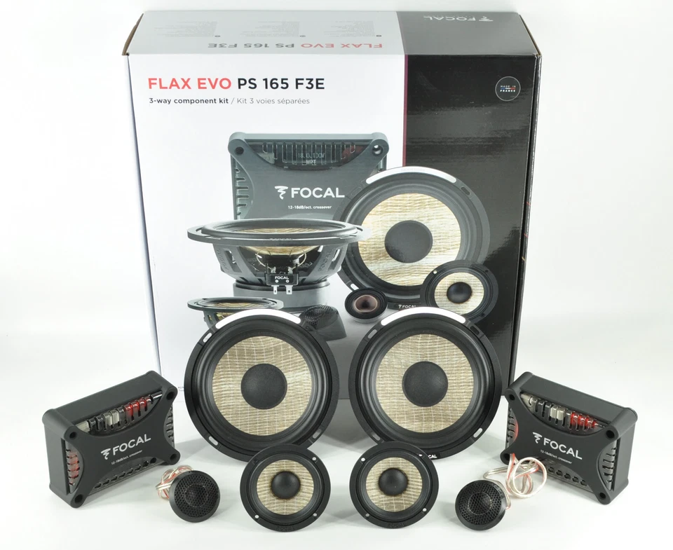 Focal PS 165 F3e 6-1/2" Expert Flax EVO 3-way Component Speakers