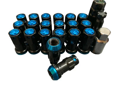 20 birlos negros azules para Mazda MX5 para llantas de aleación 12x1,50 Foto 1 de 2