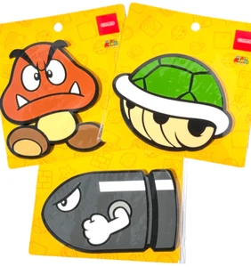 Nintendo Character Rubber Coaster Set of 3 Kuribo Killer Green Shell W/ Shopper - Picture 1 of 2