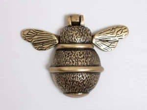 Solid Brass Bumble Bee Door Knocker Antique Vintage Country Style Knockers Gift - Picture 1 of 6