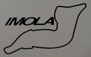 Imola Race Track 4.5" x 3" lambretta vespa Camper Van car Decal bike - Picture 1 of 1