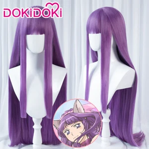 Anime Tokyo Mew Mew Fujiwara Zakuro Cosplay Purple HairPiece Long Straight Wig - Picture 1 of 7
