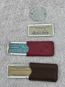 Vintage Charga-Plate Charge Plate I.D. Card Chicago One Not Signed - Picture 1 of 7