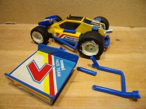 Buddy L Corp 1987 race Team Car blue Yellow #7 for parts or repair - Picture 1 of 10