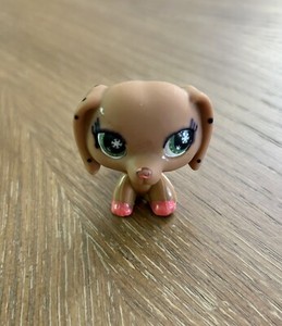 Authentic Littlest Pet Shop LPS No# Blemished Monopoly Dachshund Puppy Dog 