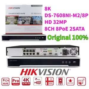Videoregistratore originale Hikvision 8CH 8POE NVR DS-7608NI-M2/8P US 8K 32MP 2SATA - Foto 1 di 18