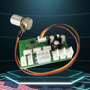 DC12V Fan Controller Standby 0.015A PWM Fan Speed Governor for Computer Case Fan - Afbeelding 1 van 11