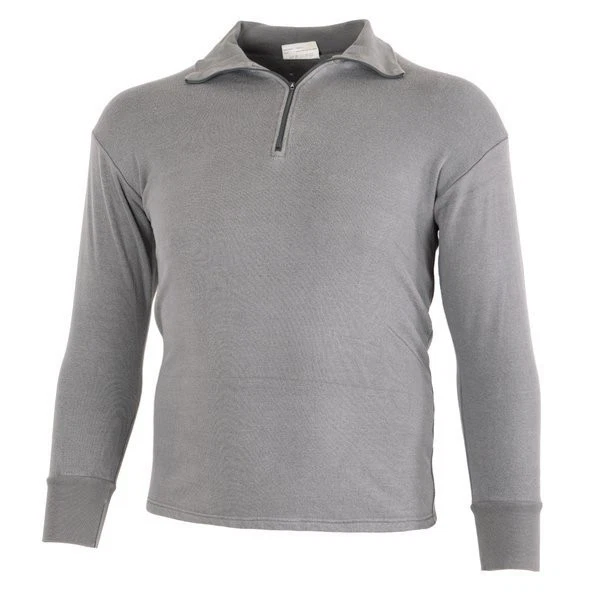 Auténtica Camisa Gris Ejército Holandés Manga Larga Camisa Independiente/Capa Base Foto 1 de 1