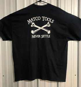 NEU MATCO TOOLS "Never Settle" Cross Bones T-Shirt - schwarz mit weiß - 2XLarge - Bild 1 von 3
