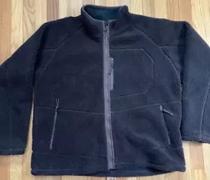 VTG 90s Cabelas Hi Pile Fleece Jacket Brown Acrylic Blend XL EUC Sherpa - Picture 1 of 7
