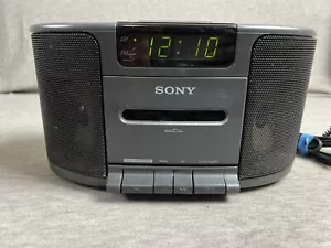 SONY DREAM MACHINE ICF-CS650 AM/FM RADIO CASSETTE TAPE PLAYER ALARM CLOCK TESTED - Picture 1 of 9