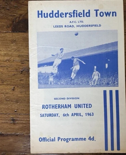 1962 1963 Huddersfield Town v Rotherham - Image 1 of 1