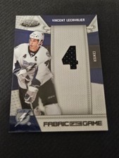 2010-11 PANINI CERTIFIED VINCENT LECAVALIER #ed 24/25 FABRIC OF THE GAME JERSEY