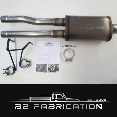 B2 Fab 14" Hemi Dual Retrofit muffler, Exhaust *Fits 09-18 Dodge Ram 1500  - Image 1 of 4