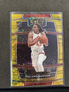 Blazer Dalano Banton 2021-22 Select Fast Break Disco Rookie RC #91 ORO/10 - Foto 1 di 2