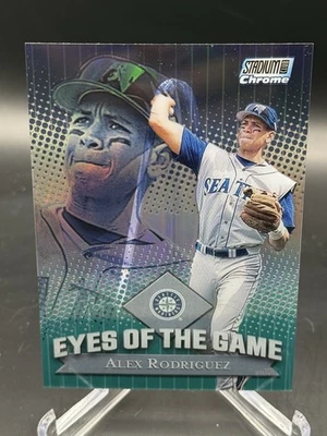 2000 Stadium Club Chrome Eyes of the Game REFRACTOR Alex Rodriguez #EG5 - Image 1 of 2