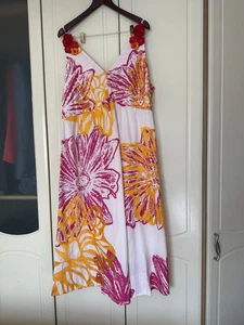 Monsoon Embroidered Summer Dress, Size XL - Picture 1 of 5