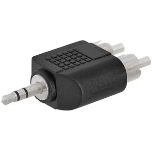 Adattatore stereo spina mono 3,5 mm a 2x spina RCA maschio convertitore audio Y-Splitter - Foto 1 di 3