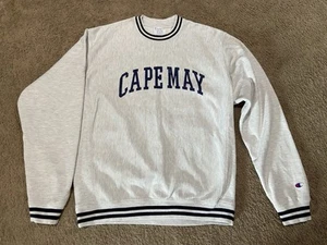 Champion Reverse Weave Ringer Crewneck Sweatshirt Cape May New Jersey Herren Gr. M - Bild 1 von 10