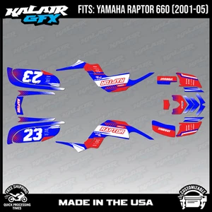 Kit Gráficos para Yamaha Raptor 660R (2001-2005) Raptor-660 Viper - Cambio Rojo - Imagen 1 de 4