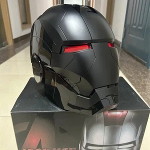 Iron Man Full Black MK5 Helmet Electronic Wearable Voice-control Mask In Stock - Picture 1 of 12