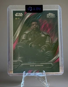 2024 cromo negro Star Wars magenta refractor RayWave/10 sierra Gerrera #18 - Imagen 1 de 2