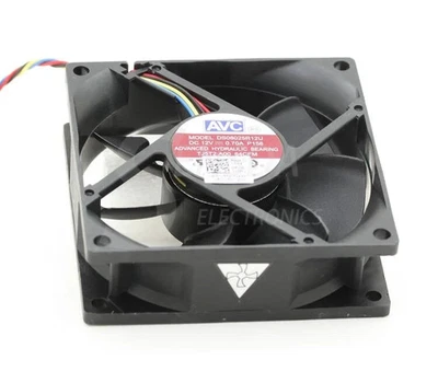 AVC DS08025R12U 80mm 12V 0.7A 4-Pin Cooling Fan 80x80x25mm CPU Case Server Fan - Image 1 of 3
