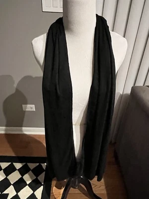 Precioso abrigo negro nuevo con etiquetas.  Gran estuche de transporte.  Hecho por rollo wrap. ¡Es suave! Foto 1 de 4