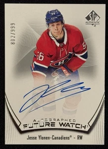 2021-22 SP Authentic Future Watch Auto Jesse Ylonen RC Auto /999 #134 Montreal - Picture 1 of 2