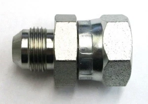 AF MB9240-06-04 - #6 Stecker JIC (9/16''-18) x #4 Buchse BSPP (.520''-19) - Bild 1 von 3