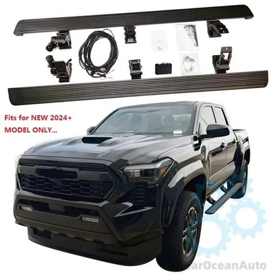 PARA 2024-2026 Toyota Tacoma PICKUP estribo eléctrico escalón lateral 2 piezas Foto 1 de 4