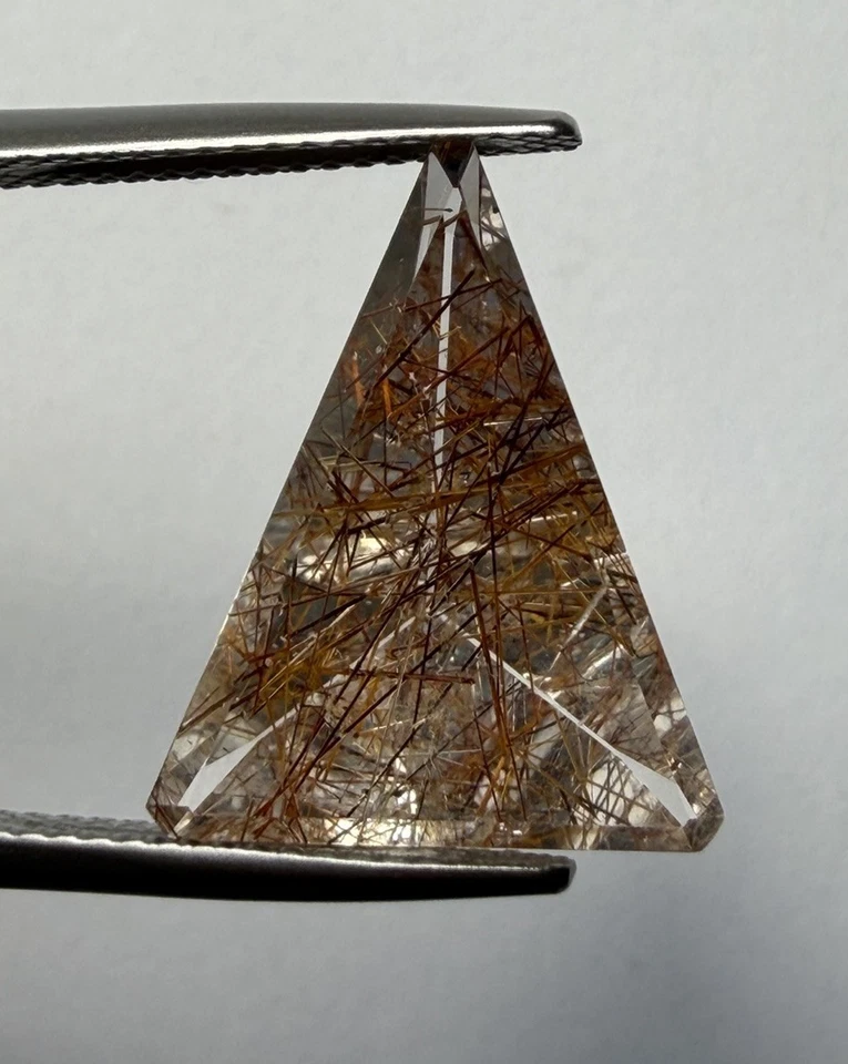 R0013- Cuarzo rutilado, cuarzo rutilo, pelo de ángel, rojo rutilado, aguja de rutilo Foto 1 de 4